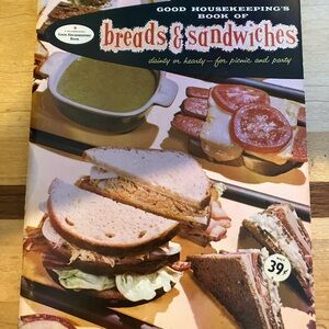 Vintage 1958 Good Housekeeping Book of Breads & Sandwiches recipe cookbook